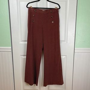 Elevenses Anthropologie Brown Wide Leg Pant